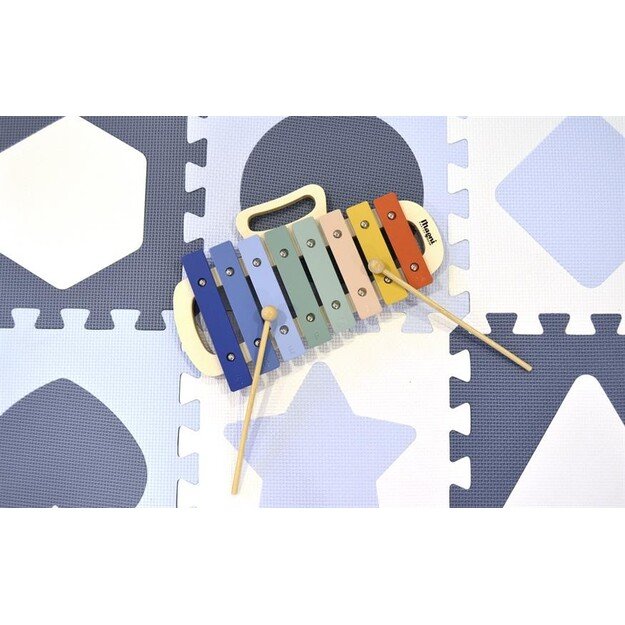 Magni - Floor puzzle in foam w. shapes - Blue ( 2513 ) 1