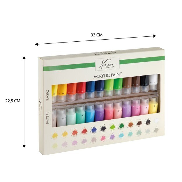 Nassau - Paint Set Acrylic 24 x 22 ml - (K-AR0737/GE) 4