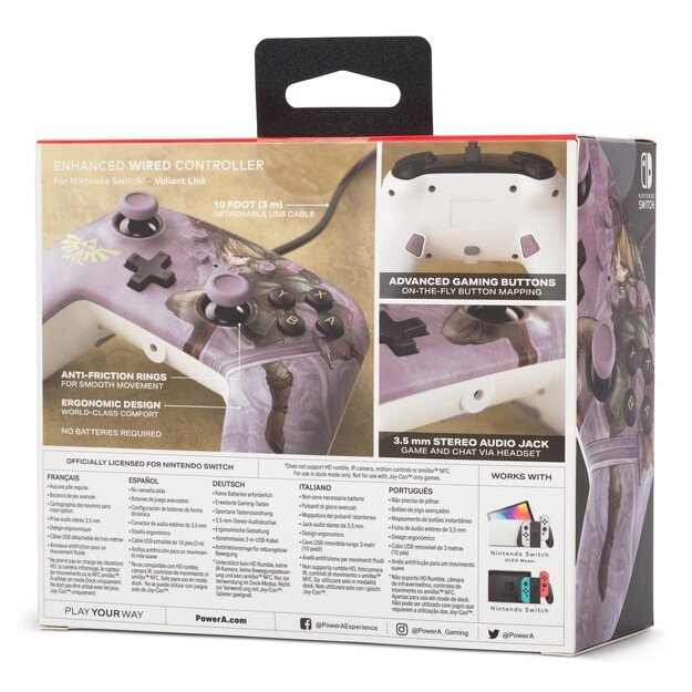PowerA Enhanced Wired Controller for Nintendo Switch - Valiant Link 1