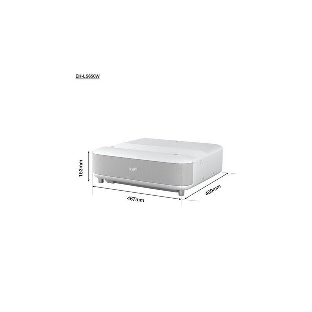 Epson - EH-LS650W - 4K PRO-UHD Laser Projection TV - White 7