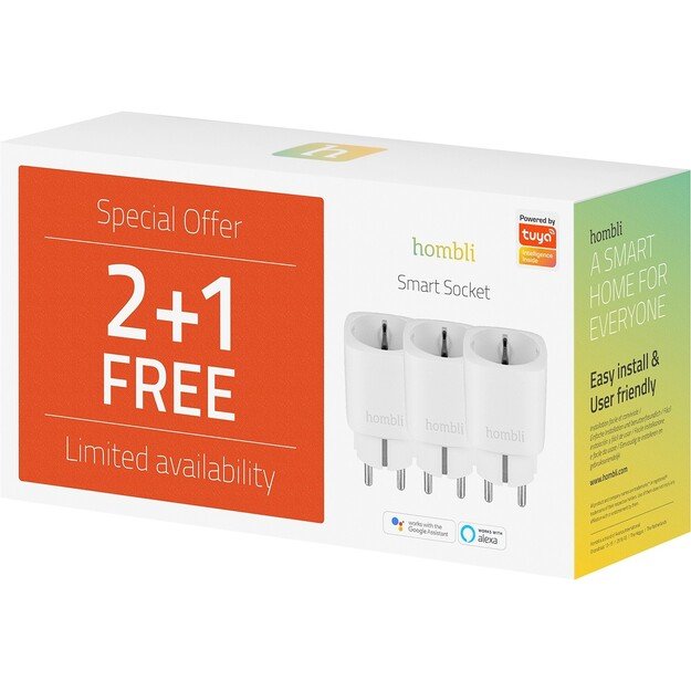 Hombli - Smart Plug (EU) Promo Pack 2+1 4