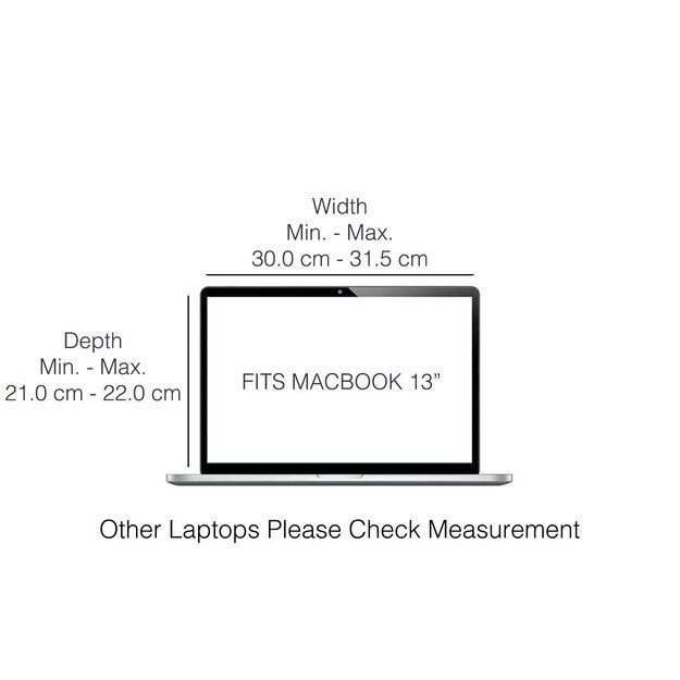 Philbert - Sun Shade & Privacy Sleeve/Bag Hemp MacBook 13'', Black 5