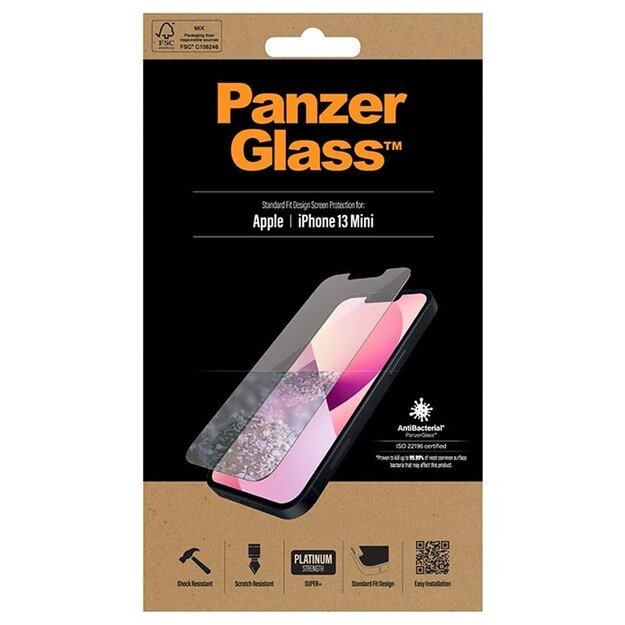 PanzerGlass - Screen Protector Apple iPhone 13 Mini - Standard Fit 3