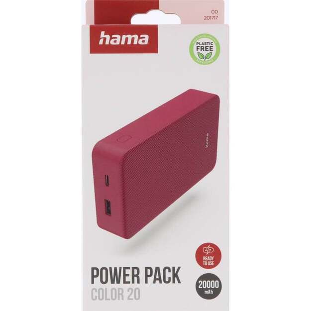 Hama - Powerbank Colour 20 20000mAh USB-C+USB-A 2