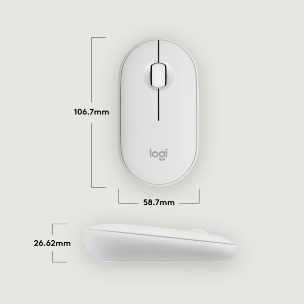 Logitech - Pebble Mouse 2 - M350s 5