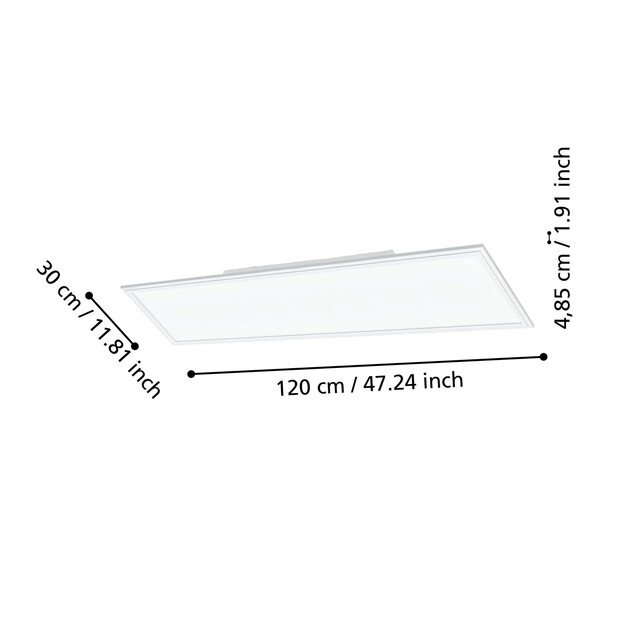 EGLO - Salobrena-Z panel white 120x30 - TW - Zigbee, Bluetooth 3
