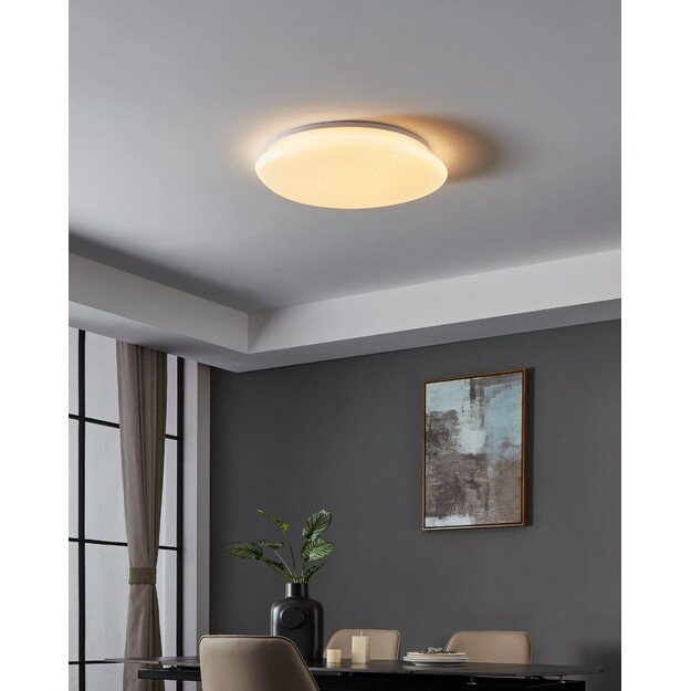 EGLO - Sileras-Z ceiling lamp white with crystal effect Ø60 - RGB + TW - Zigbee, Bluetooth 2