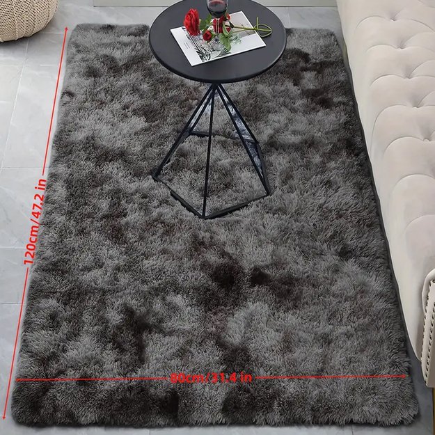 360x Dywan Plusz Mięciutki Shaggy Gęsty Włochacz Puchaty do Salonu 120x80cm 9