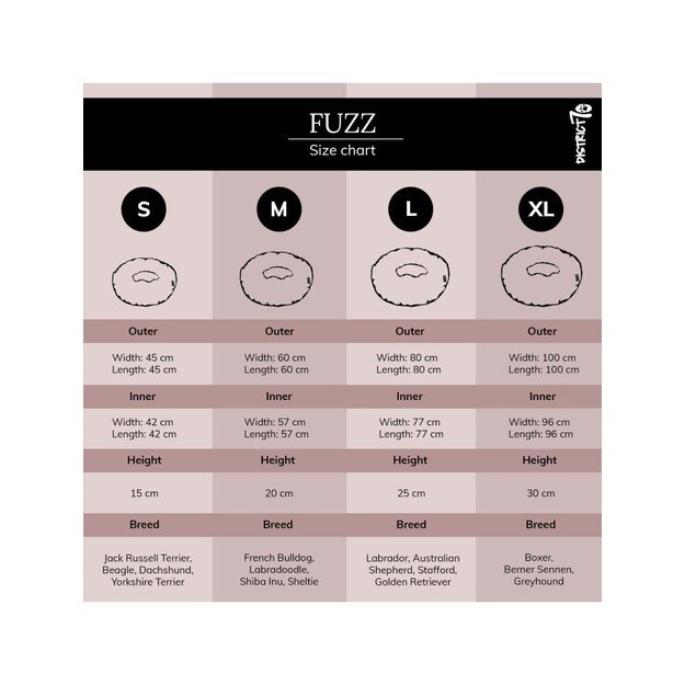 District70 - Fuzz Dog- and catbed, dark grey, Medium - (871720261392) 2