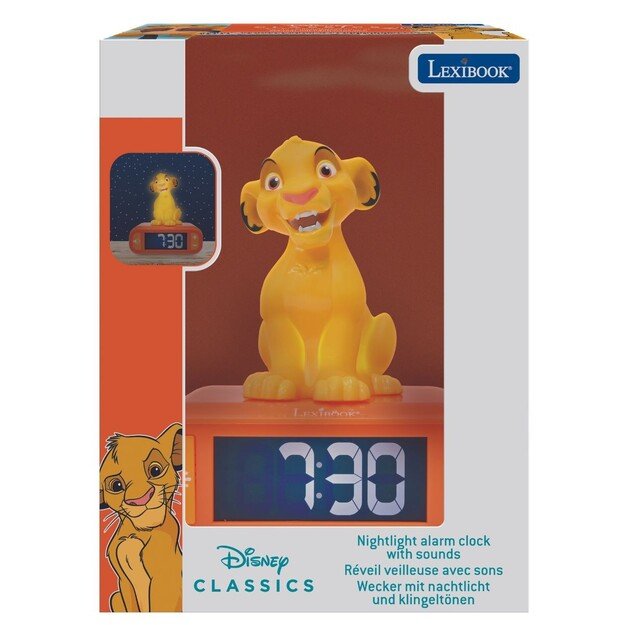 Lexibook - Simba Night light Alarm Clock with sounds (RL800AN) 3