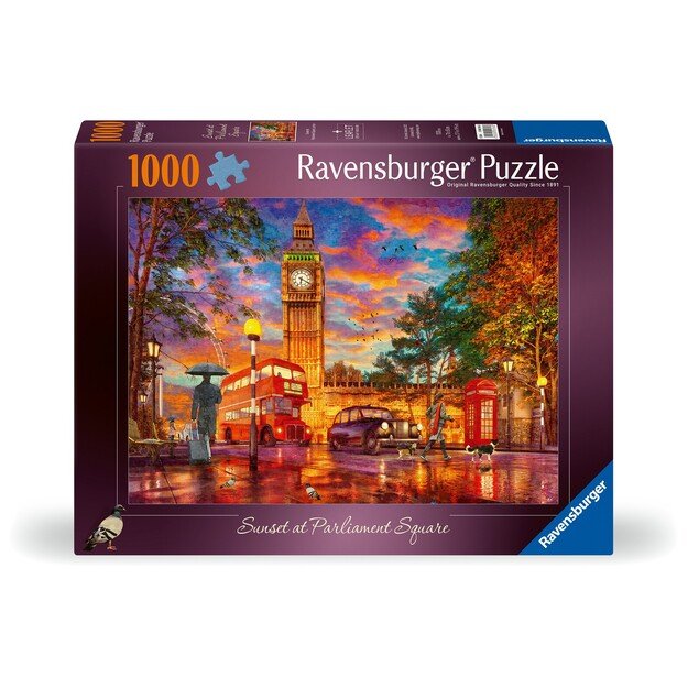 Ravensburger - Puzzle Sunset At Parliament Square 1000p (12000184) 1