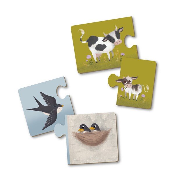 Filibabba - Parent and baby puzzles - Farm animals - (FI-02767) 5