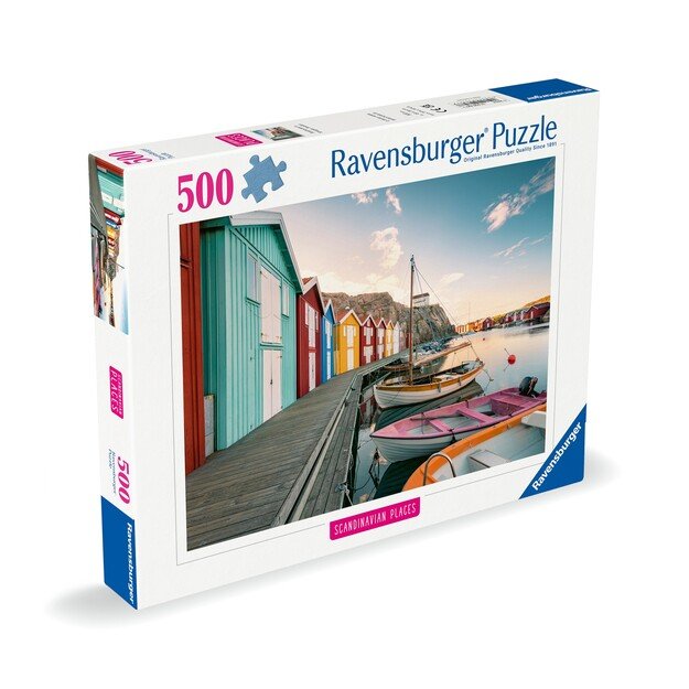 Ravensburger - Puzzle Boathouses In Smogen 500p (12000847) 2