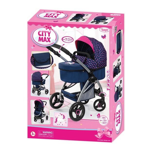 Bayer - Dolls pram City Max (17554AA) 3