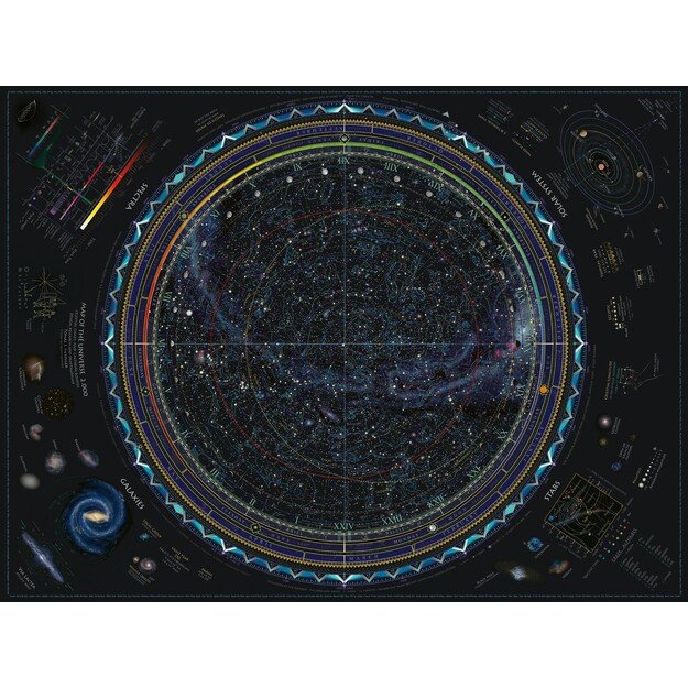 Ravensburger - Puzzle Map of the Universe 1500p (12000703) 1