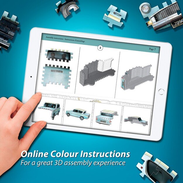 Wrebbit 3D Puzzle - Harry Potter - Flying Ford Anglia (40970012) 4