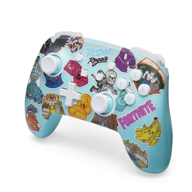 PowerA Enhanced Wireless Controller for Nintendo Switch - Fortnite Sticker Mania 9