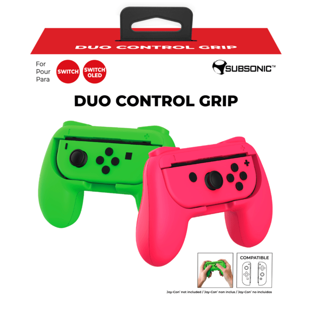Subsonic Duo Control Grip Colorz - Pink & Green (Switch / Switch Lite / Switch Oled) 10