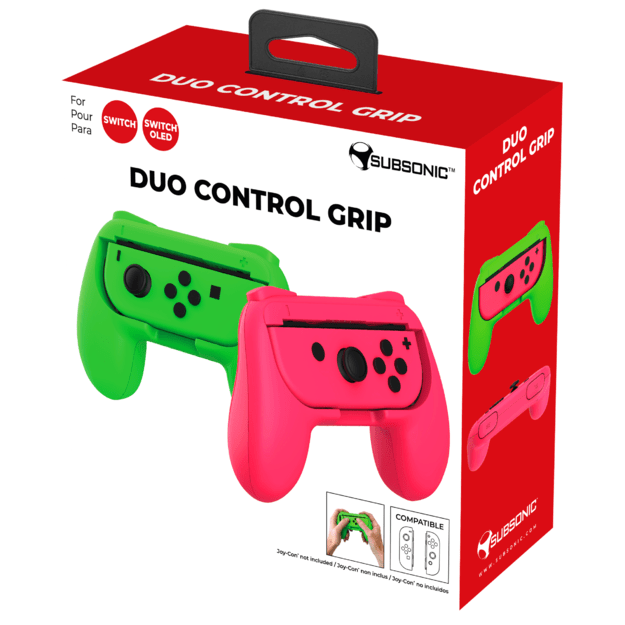 Subsonic Duo Control Grip Colorz - Pink & Green (Switch / Switch Lite / Switch Oled) 8