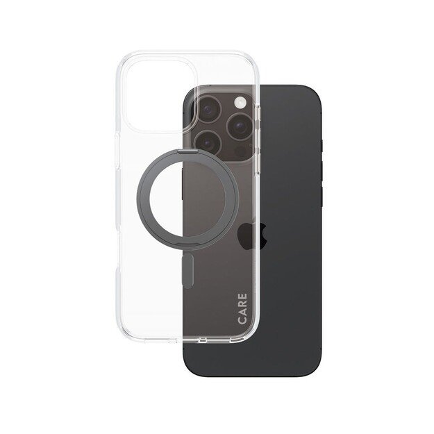 CARE by PanzerGlass - Case - Transparent w. Black MagSafe - iPhone 16 Pro Max 1