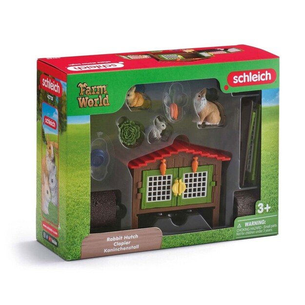 Schleich - Rabbit hutch with 3 rabbits - (42728) 3
