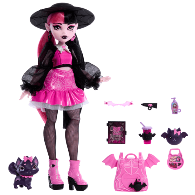 Monster High – Core Doll with Pet - Draculaura (HRP64) 3