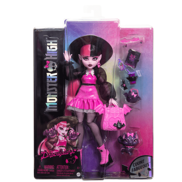 Monster High – Core Doll with Pet - Draculaura (HRP64) 5