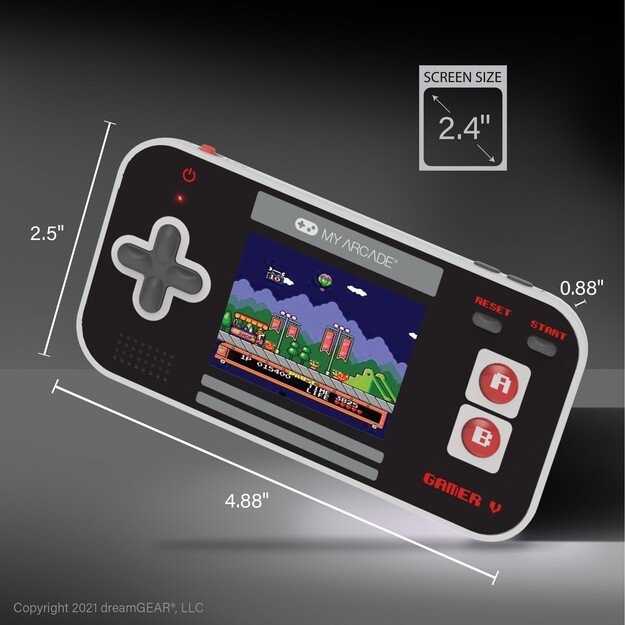 MY ARCADE, GAMER V CLASSIC (220 GAMES IN 1), BLACK/GRAY/RED 1