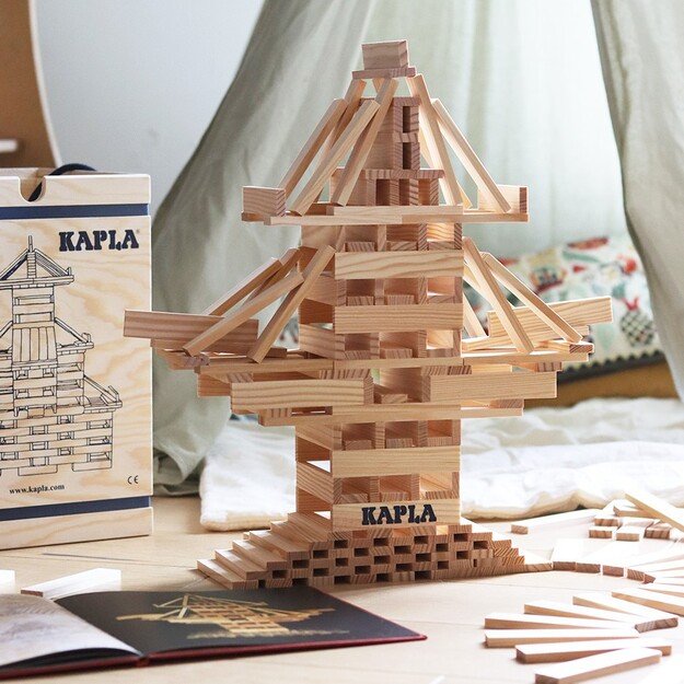 Kapla bricks 280 pcs - Red book (kapla280) 1