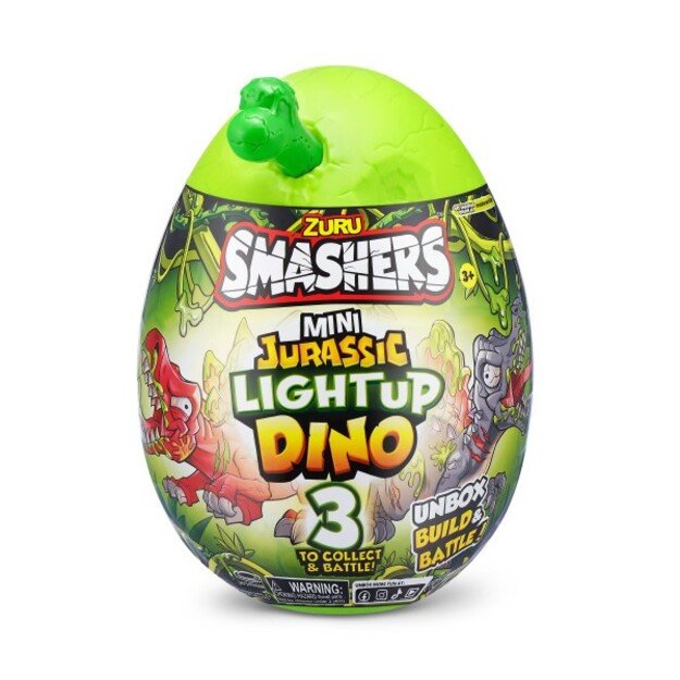 SMASHERS- JURASSIC -SERIES 1 Mini Jurassic Light-Up Dino - (74107) 10