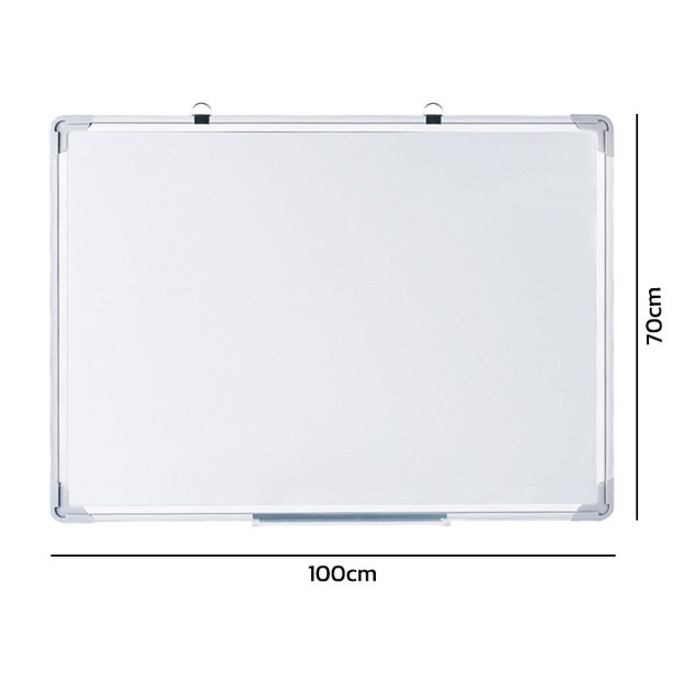 BIAŁA TABLICA MAGNETYCZNA SUCHOŚCIERALNA MARKERY RAMA ALUMINIOWA 100x70 4