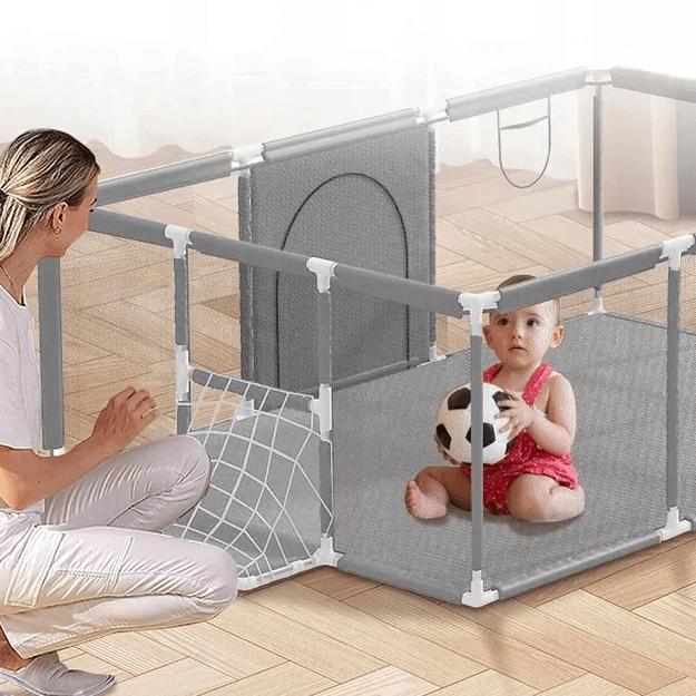 Kojec Dziecięcy Plac Zabaw Suchy Basen dla Dzieci 235x129cm Boisko Piłki 26