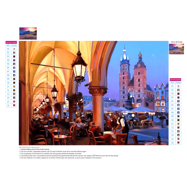 HAFT DIAMENTOWY DUŻY 120x60 Diamond Painting Mozaika Diamentowa XXL ZESTAW  16