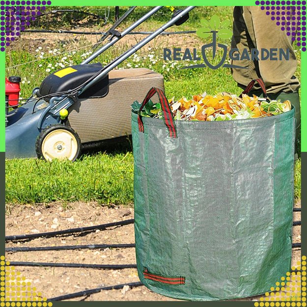 Worek Ogrodowy Torba Ogrodowa Pojemnik na Liście Trawę Duży mocny 120L 14