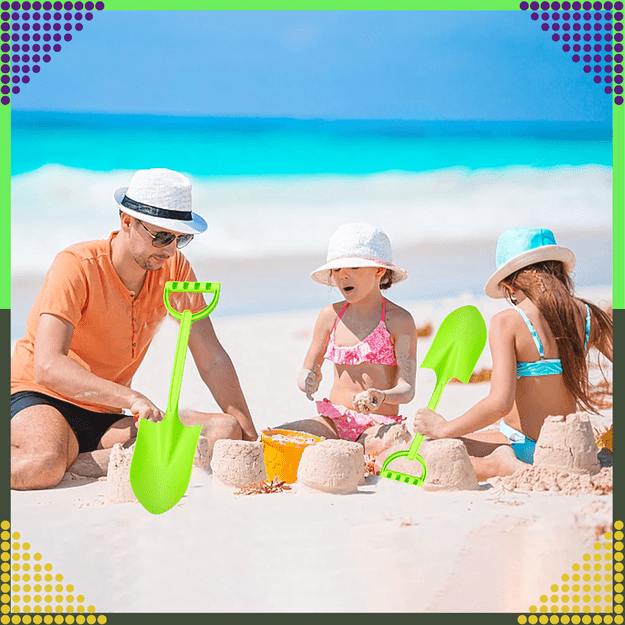 Łopatka Łopata Szpadel do Piasku na Plażę Piaskownice Mocna duża XXL 64 cm 17