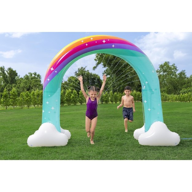 Bestway 52732 Zraszacz Dmuchany Kurtyna Wodna Tęcza Ogrodowa 221x71x19s cm 12