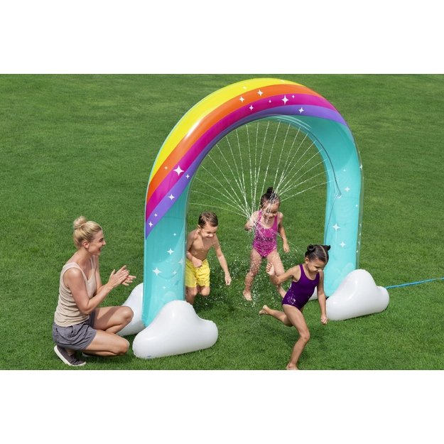 Bestway 52732 Zraszacz Dmuchany Kurtyna Wodna Tęcza Ogrodowa 221x71x19s cm 10