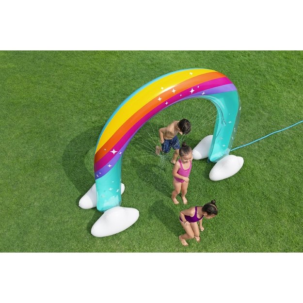 Bestway 52732 Zraszacz Dmuchany Kurtyna Wodna Tęcza Ogrodowa 221x71x19s cm 11