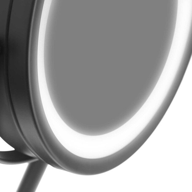 Gillian Jones - Table Mirror w. Strong LED Light - Mat Black 3