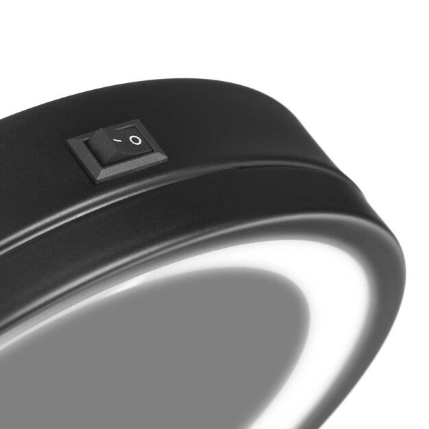 Gillian Jones - Table Mirror w. Strong LED Light - Mat Black 2