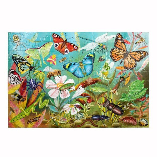 eeBoo - Puzzle 100 pcs - Love of Bugs - (EPZLVB) 1