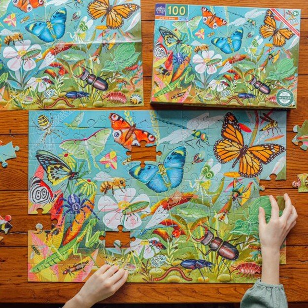 eeBoo - Puzzle 100 pcs - Love of Bugs - (EPZLVB) 4