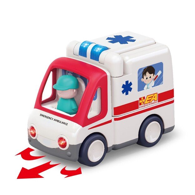 Kinder and Kids - Ambulance with lights, music & movement (K10106) 4