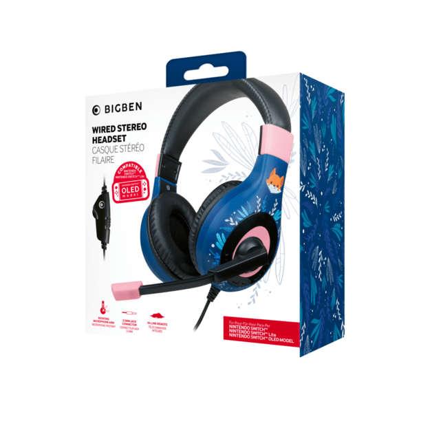 BigBen Wired Stereo Headset V1 - Fox (Switch) 2