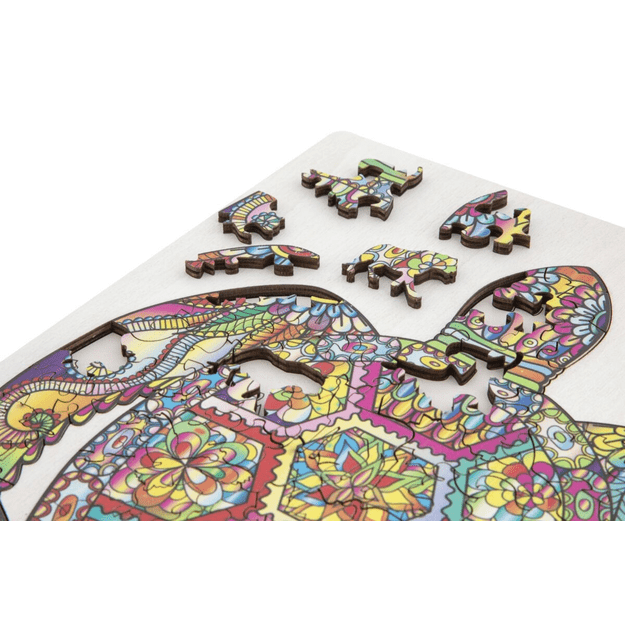 Moxy - Wooden puzzle unique shapes - Turtle - 130 pcs (400085) 2