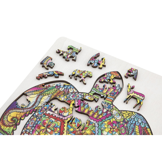 Moxy - Wooden puzzle unique shapes - Turtle - 130 pcs (400085) 5