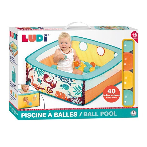 Ludi - Playpen with balls - Jungle - (LU20018) 4
