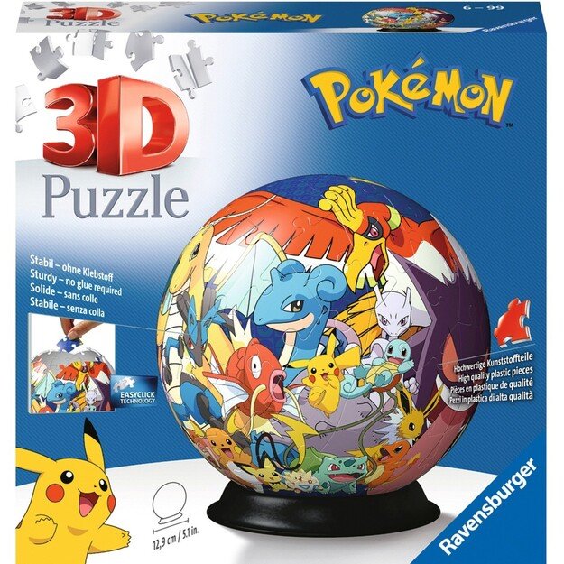 Ravensburger - Pokémon 3D Puzzle-Ball 72p - (10311785) 3