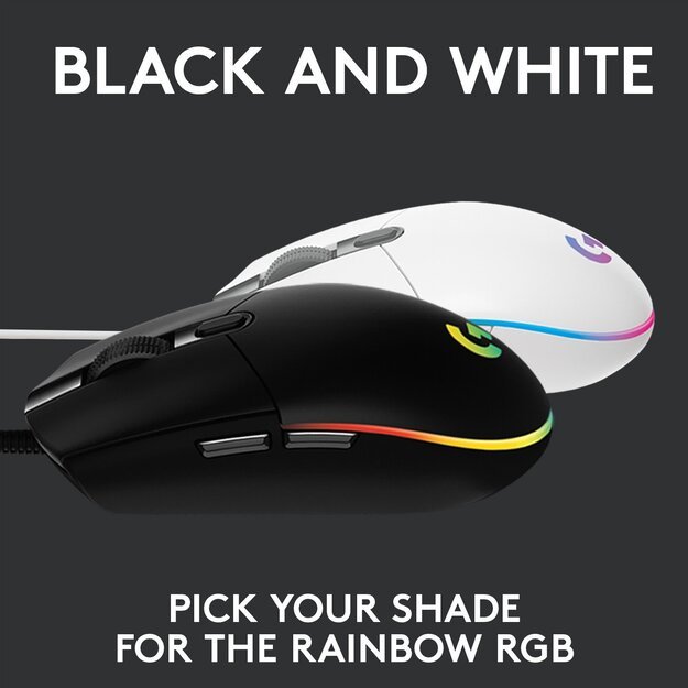 Logitech - G203 LIGHTSYNC Gaming Mouse Black 1