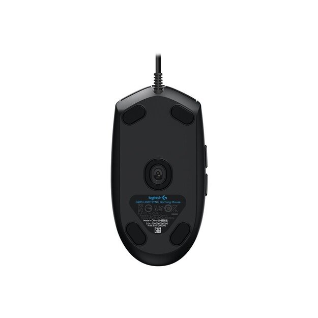Logitech - G203 LIGHTSYNC Gaming Mouse Black 10